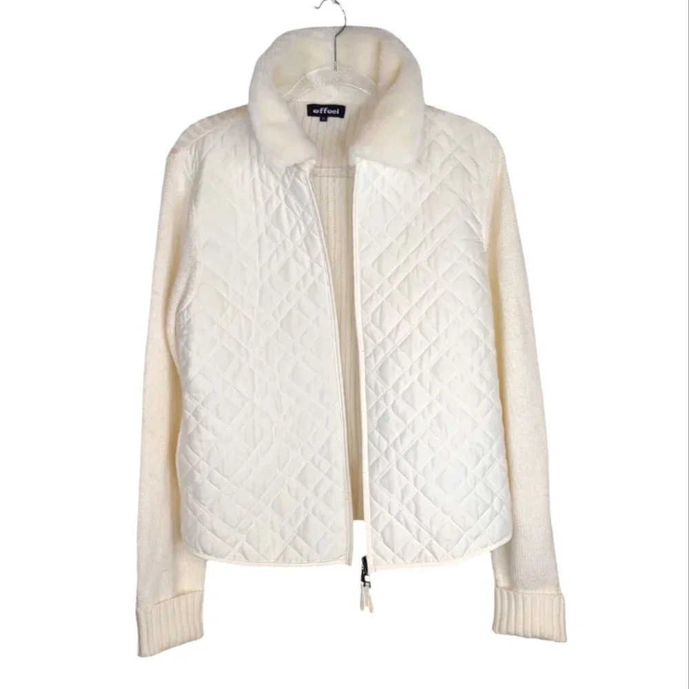 Effort Women's Quilted Cream Vest